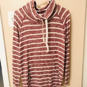 💫 ULTRA FLIRT Thin Red & White Striped Pullover